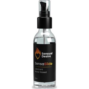 Sensual Desire® SensaSlide - Glijmiddel Waterbasis - 50ml - pH Gebalanceerd - Zonder Plakkerig Gevoel - Geschikt voor Condooms en Seksspeeltjes zoals Vibrator, Dildo of Masturbator