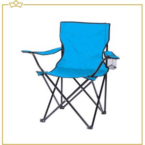 ATTREZZO® Campingstoel - Opvouwbaar - Vouwstoel - Blauw - Ideaal voor op de camping!