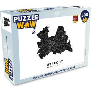 Puzzel Utrecht - Nederland - Wegenkaart - Legpuzzel - Puzzel 500 stukjes
