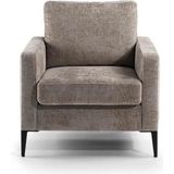 Fauteuil Champagne - Stof - 76x81x82cm - Fauteuil Halberton Elite - Giga Meubel