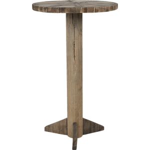 Clayre & Eef Bijzettafel Ø 38x62 cm Bruin Hout Rond