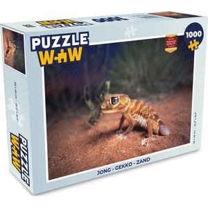 Puzzel Jong - Gekko - Zand - Legpuzzel - Puzzel 1000 stukjes volwassenen