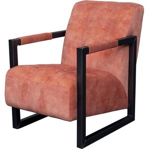 Fauteuil - Salina - velours Adore roze 166