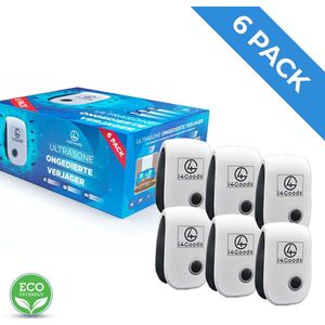 6-Pack i4Goods Ultrasone Ongedierte Verjager - Pest Reject - Muizenverjager - Vliegenverjager - Muggenstekker - Duurzaam & Veilig