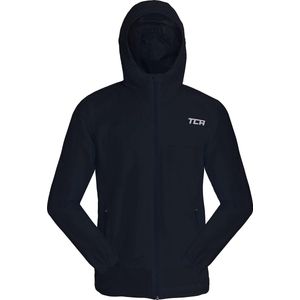 TCA Jongens AirLite 2.0 Waterdichte Hardloop Regenjas met Ritszakken - Donkerblauw, 8-10 Jaar