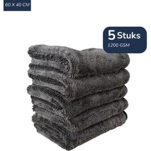 TileDry 5 stuks - Droogdoek badkamer - Hoge kwaliteit droogdoek - Streep en Kalkvrije badkamer- Droogdoek Auto - Microvezeldoek Fastdry droogdoek - Badkamer/Auto 60x40 cm -Absorbeert 1000 ml water- Snel en moeiteloos de douche streeploos droog