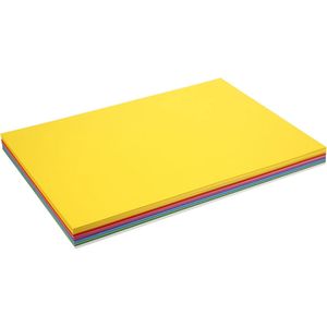 Lentekarton, A2, 420x594 mm, 180 gr, diverse kleuren, 300 div vellen/ 1 doos | Knutselpapier | Knutselkarton