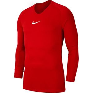 Nike Park First Layer Shirt Lange Mouw Kinderen - Rood | Maat: 164