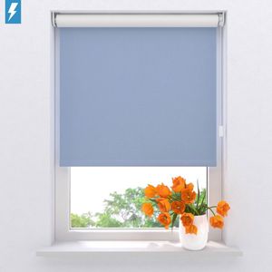 Elektrisch rolgordijn Easy Verduisterend - Light Blue - 210 x 190 cm - CMD-02-P