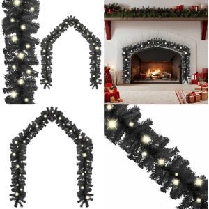 vidaXL Kerstslinger met LED-lampjes 20 m zwart - Guirlande - Guirlandes - Kerst Guirlande - Kerst Guirlandes