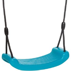 DICE - kunststof schommelzitje - turquoise - zwart touw