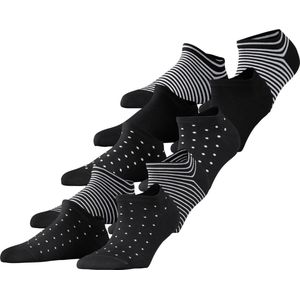 Esprit Dots & Stripes 5-Pack duurzaam gestreept organisch Katoen Multipack Sneakersokken Dames zwart - Maat 36-41