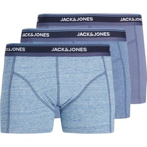 Jack & Jones Boxershorts Heren Trunks JACWELLS 3-Pack Denim Blauw - Maat XXL