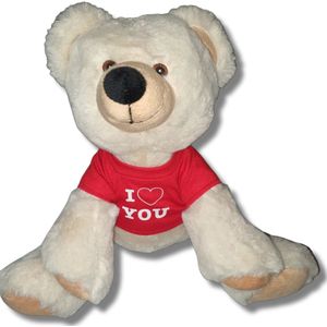 Grote knuffel beer 30 cm I love you | valentijn | valentijn cadeautje vrouw man | valentijnsdag voor mannen vrouwen | valentijn cadeautje voor hem haar