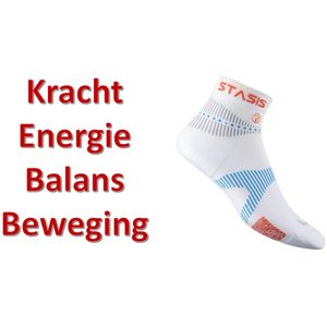 Neuro Socks SPORTSOKKEN ATHLETIC Mini-Crew: kleur WIT maat LARGE 43-46