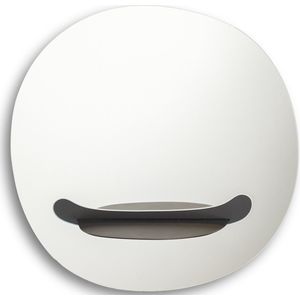 Werkwaardig Smilling Mirror - Zwart - Lachspiegel met zwart tong plankje - van Dutch Designer Job van den Berg