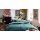 At Home by Beddinghouse Tender Dekbedovertrek - Lits-jumeaux - 260x200/220 cm - Blauwgroen