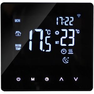 Deboer10.NL - Thermostaat - Thermostaat voor cv - Slimme thermostaat - Inbouw - Wekelijks programmeerbaar - Temperatuurregelaar voor cv verwarming - LCD touch screen