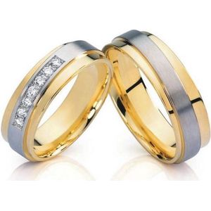Jonline Prachtige Titanium Ringen voor hem en haar | Trouwringen |Vriendschapsringen | Relatieringen