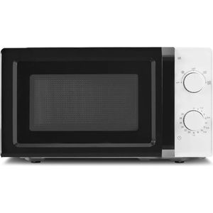 White-label® Combi Magnetron - Combimagnetron Vrijstaand - Heteluchtoven - Inbouw Mogelijk - 700W - Zwart met Wit