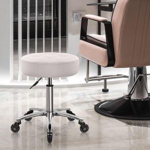 Draaibare Kruk - Rolling stool Rocking chair Work stool with adjustable backrest Swivel Stool