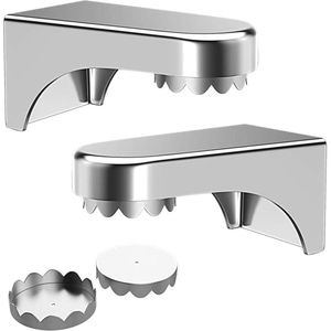 Magnetische Zeephouders voor Wandmontage - 2 Stuks Roestvrij Staal - Ideaal voor Spiegels, Tegels en Glas