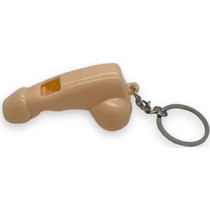 Sleutelhanger Fluitje Willy – Beige