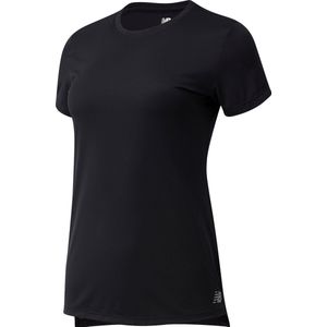 New Balance Core Run Short Sleeve Dames Sportshirt - Zwart - Maat M