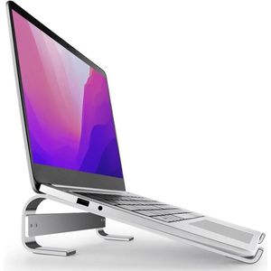 Laptop Standaard 10-18 inch - Geventileerde Laptophouder voor MacBook ASUS - Aluminium Incl. Gereedschap