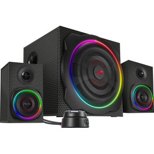 Speedlink Gravity Carbon RGB 2.1 Subwoofer Speaker System - Zwart