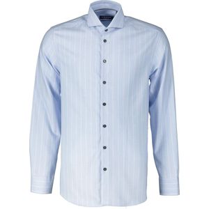 Ledub modern fit overhemd - lichtblauw - Strijkvriendelijk - Boordmaat: 44