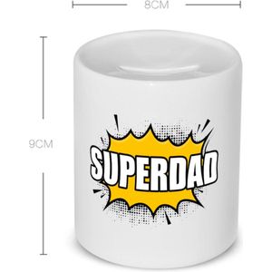 Akyol - superdad Spaarpot - Papa - supervader - vader cadeautjes - vaderdag - verjaardagscadeau - verjaardag - cadeau - geschenk - kado - gift - vader artikelen - 350 ML inhoud