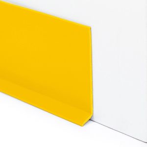 Rubbermagazijn | PVC Plint Geel - 80x1,9mm - Flexibele plint - Lengte 10 meter | Vloerplint