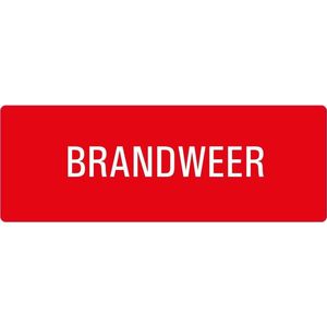 Brandweer sticker 210 x 74 mm