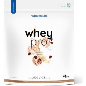 Nutriversum | WheyPro protein | Tiramisu | 1kg 33 servings | Instant | Eiwit shake | Proteïne shake | Spijsvertering enzymen | Eiwitten | Proteïne | Supplement | Concentraat | Nutriworld