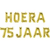 Foil balloon kit - Hoera 75 jaar