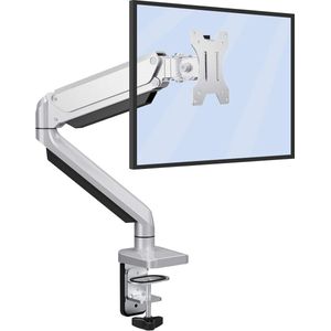 Verstelbare Monitorbeugel met Gasveer - Ergonomische Bureauhouder voor Schermen - Draaibaar, Kantelbaar en In hoogte Verstelbaar - Compatibel met VESA-standaard 100x100mm - Zwart
