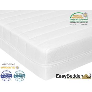 EasyBedden® koudschuim HR45 matras 70x140 14 cm – Luxe uitvoering - Premium tijk - ACTIE - 100% veilig product