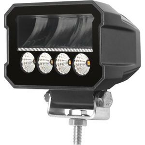 LED werklamp + waarschuwingslicht - Wit + amber - R10 / R65 / R149 - 12 / 24V