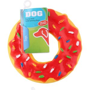 Honden donut & geluid - Rood