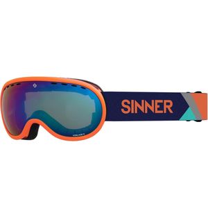 SINNER Vorlage Skibril - Oranje - Blauwe Spiegellens