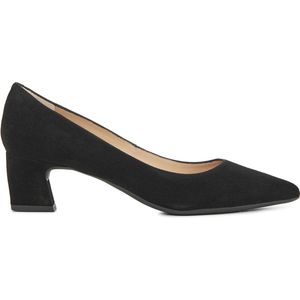 Unisa Dames Pumps / Damesschoenen - Suède - hoogte 5 cm - Jasul - Zwart - Maat 37