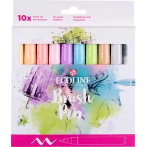 Ecoline Brush Pen set Pastel | 10 kleuren