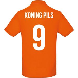 Oranje polo - Koning Pils - Koningsdag - EK - WK - Voetbal - Sport - Unisex - Maat M