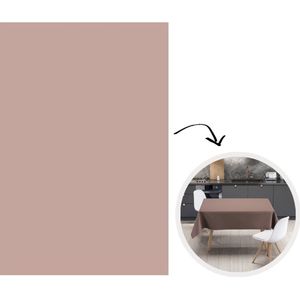Tafelkleed - Tafellaken - 130x200 cm - Roze - Palet - Oud - Effen - Oudroze - Binnen en Buiten