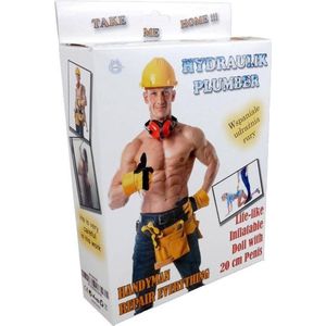 Bossoftoys - Stoere Bouwvakker - Opblaaspop - voor stoute Mannen - 160 cm  59-00005