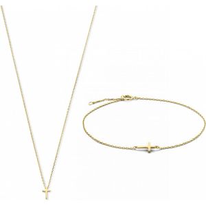 Isabel Bernard Cadeau d'Isabel Dames Armband/Giftset/Ketting Goud - Goud