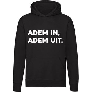 AdemnInAdemnUit | zuchten | ademen | rustig | lucht | rusten | rustig | vermoeid || Unisex | Trui | Sweater | Capuchon