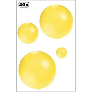 40x Mega Ballon 60 cm geel