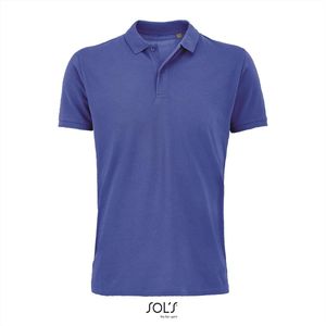 SOL'S - Planet Polo - Blauw - 100% Biologisch Katoen - 5XL